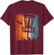 Disc Golf Clothing Retro Vintage Frisbee T-Shirt - T-Shirt | Maroon