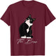 Boss Tuxedo Cat Lovers Funny Shirt for Mom Dad Gift T-Shirt - T-Shirt | Maroon