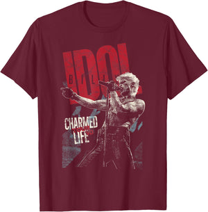 Billy Idol - Charmed Life T-Shirt - T-Shirt | Maroon