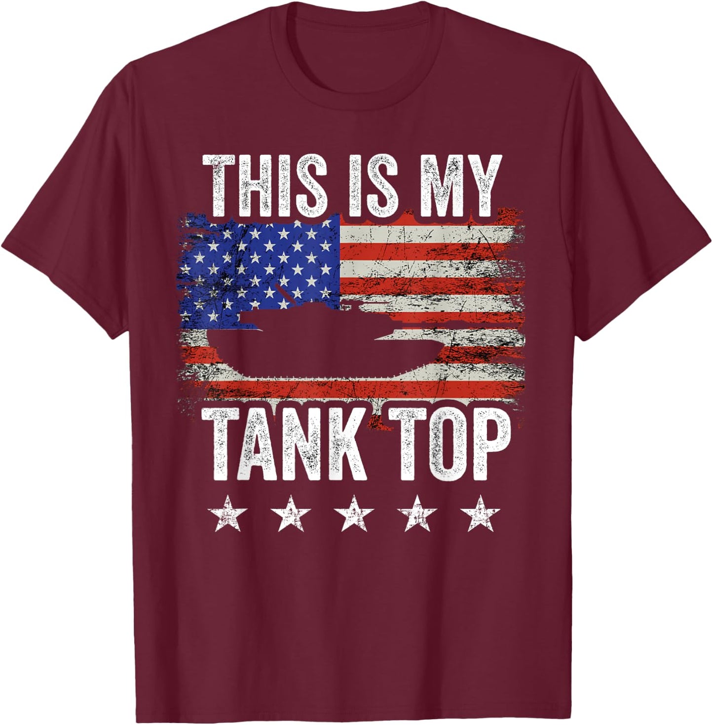 M1 Abrams Tank American Main Battle Tank T-Shirt - T-Shirt | Maroon