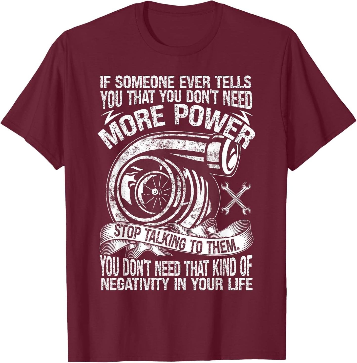 Mechanic Car Guy More Car Power T-Shirt - T-Shirt | Maroon