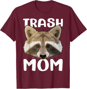 Trash Mom Raccoon Mothers Day Worlds Best Mom Trash Panda T-Shirt - T-Shirt | Maroon