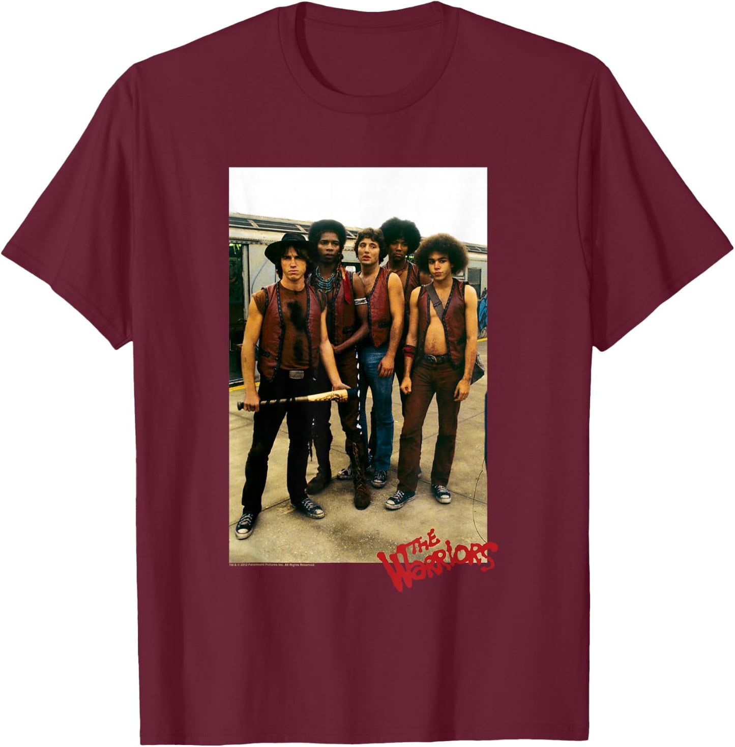 Warriors Old Film T-Shirt - T-Shirt | Maroon