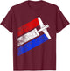 M20J Airplane Schematic Vintage American Flag Streaks Women Men T-Shirt - T-Shirt | Maroon