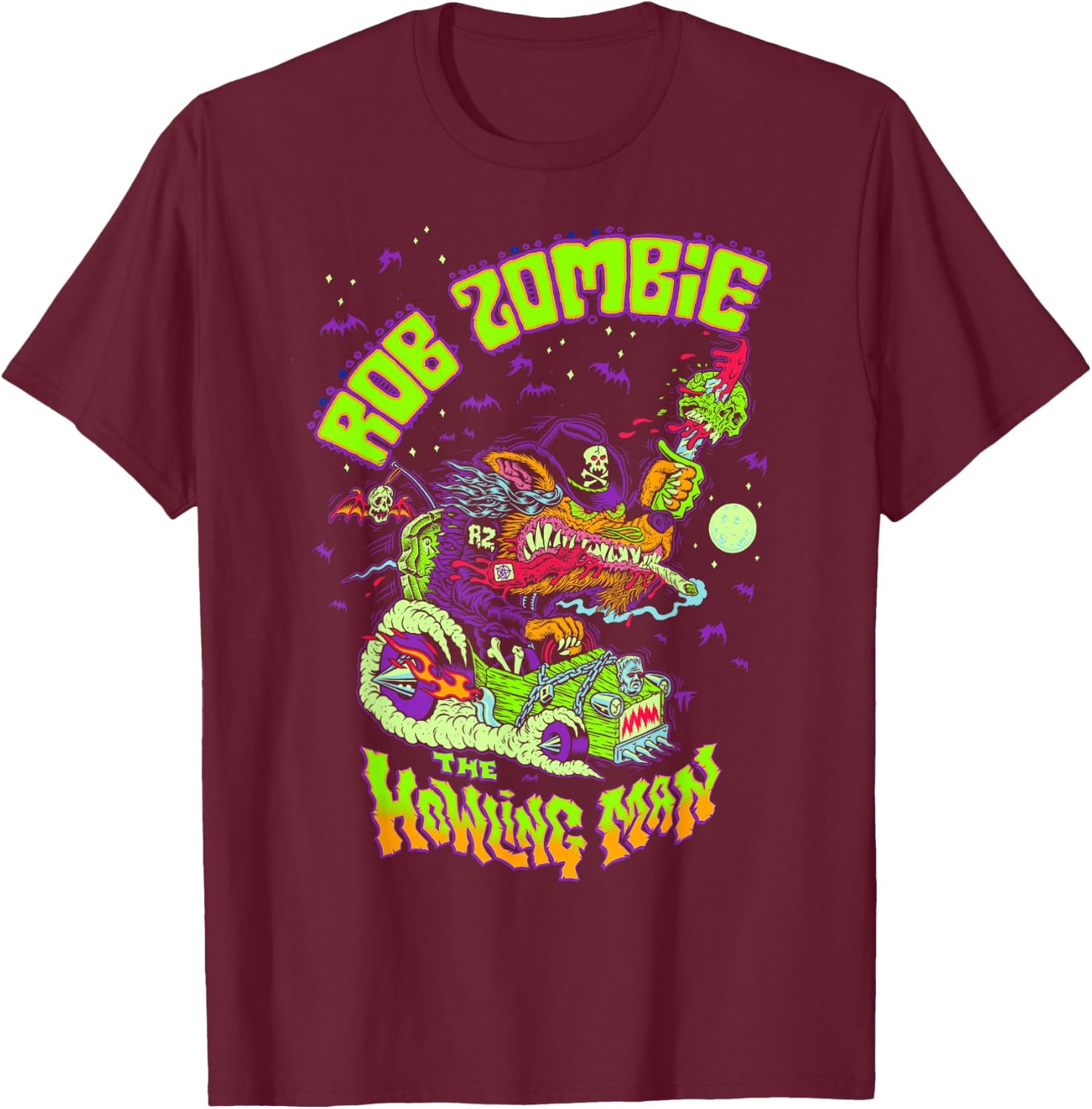Rob Zombie – Big Howling T-Shirt - T-Shirt | Maroon