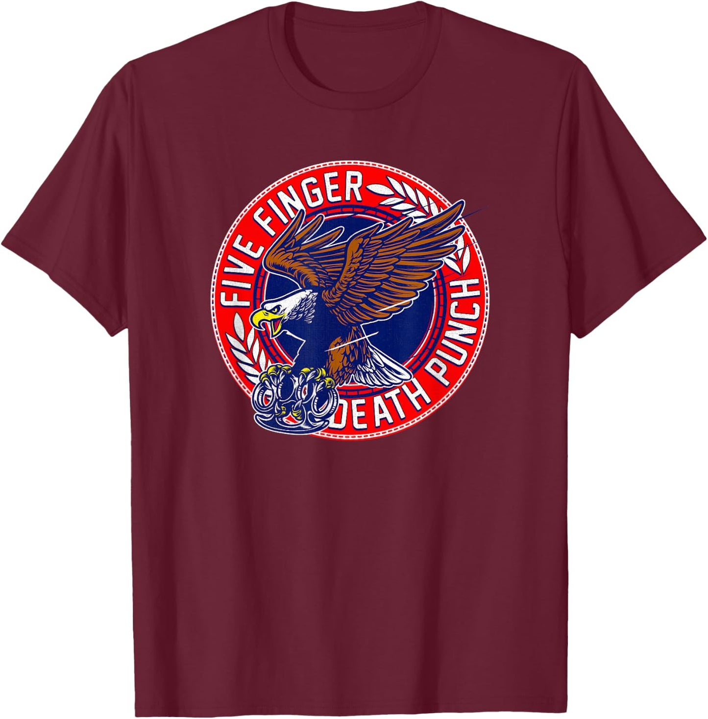 5FDP - Knuckle Eagle T-Shirt - T-Shirt | Maroon