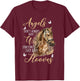 Angels Don't Always Have Wings Sometimes They Have Hooves T-Shirt - T-Shirt | Maroon