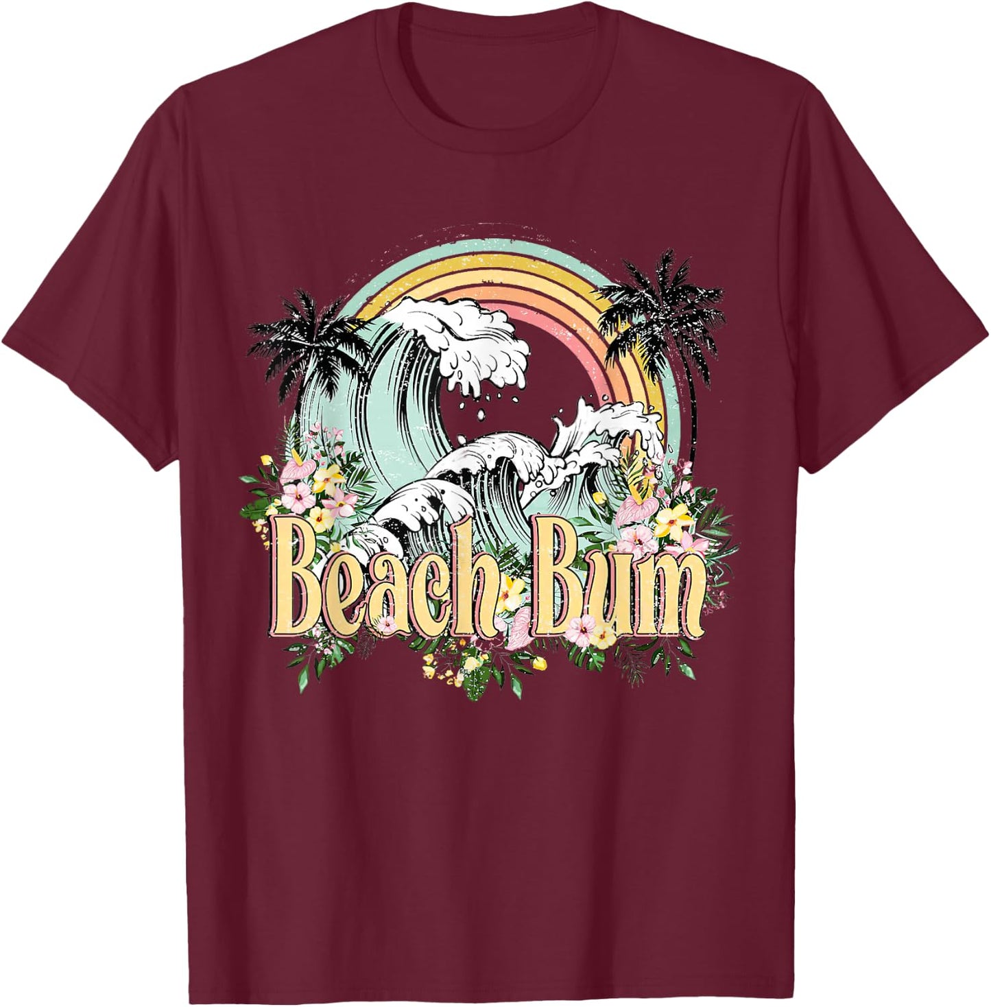 Beach Bum T-Shirt - T-Shirt | Maroon