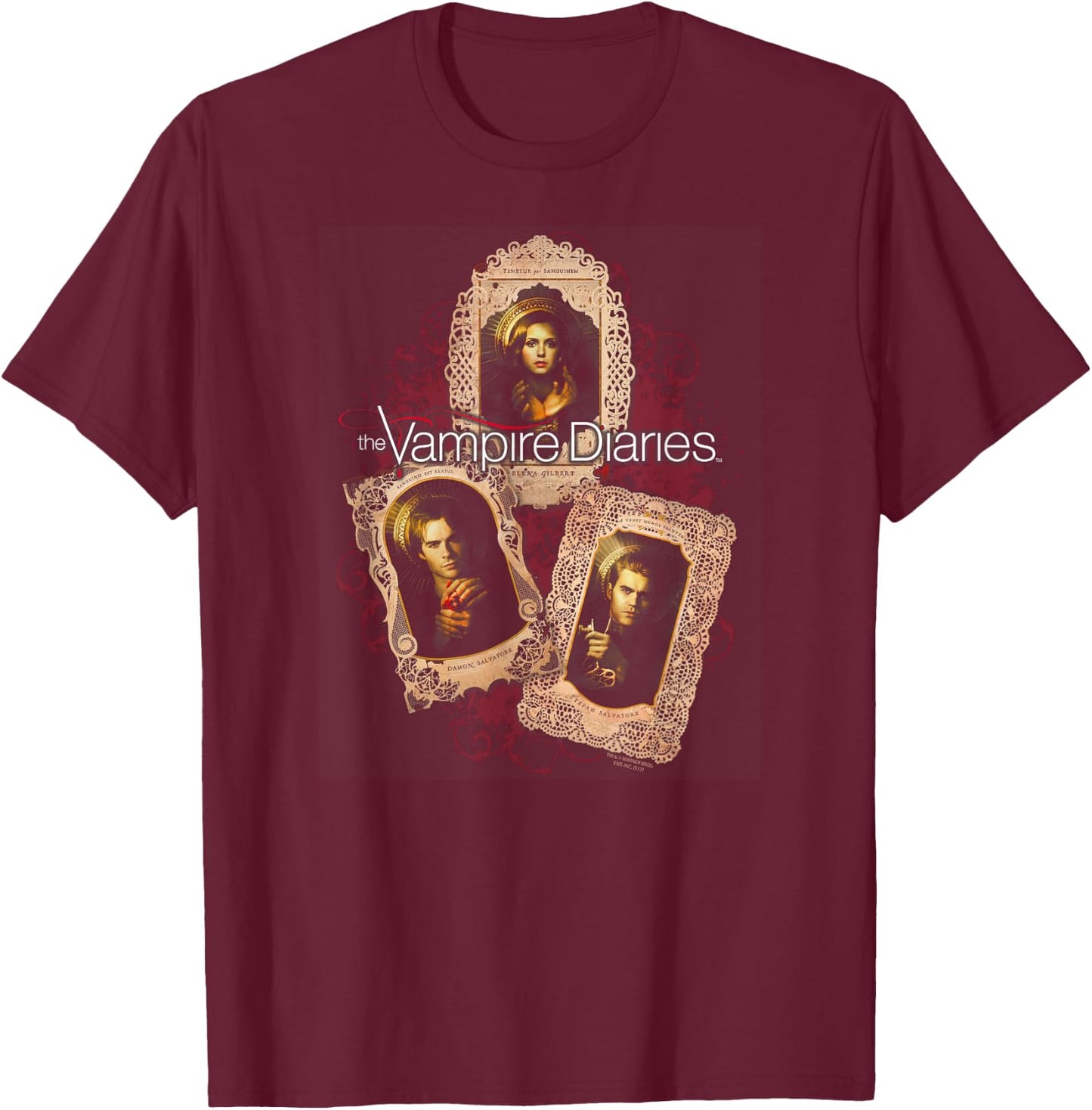 Vampire Diaries Holy Cards T Shirt T-Shirt - T-Shirt | Maroon