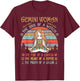 Gemini Woman The Soul Of A Witch Vintage Birthday T-Shirt - T-Shirt | Maroon