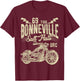 Retro Motorcycle Rider Funny Bonneville Salt Flats Vintage T-Shirt - T-Shirt | Maroon