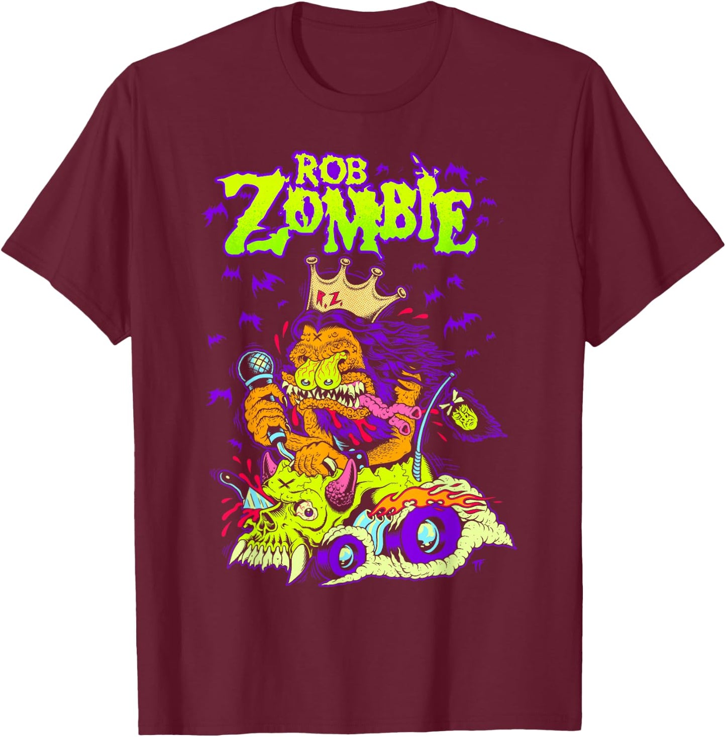 Rob Zombie – King Freak T-Shirt - T-Shirt | Maroon