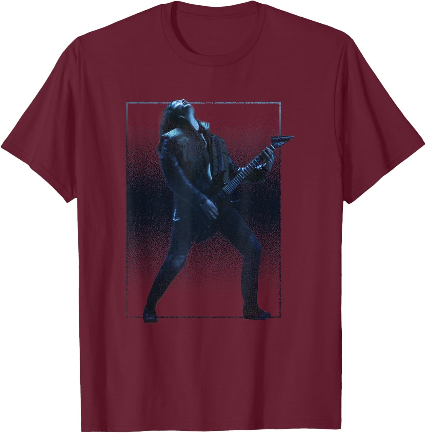 Stranger Things 4 Eddie Munson Most Metal Guitar Solo T-Shirt - T-Shirt | Maroon