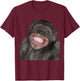 Cute / Funny Monkey For Boys/Girls/Men & Women T-Shirt - T-Shirt | Maroon