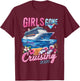 Ship Besties Girl Gone Cruising 2026 Tropical Summer Trip T-Shirt - T-Shirt | Maroon