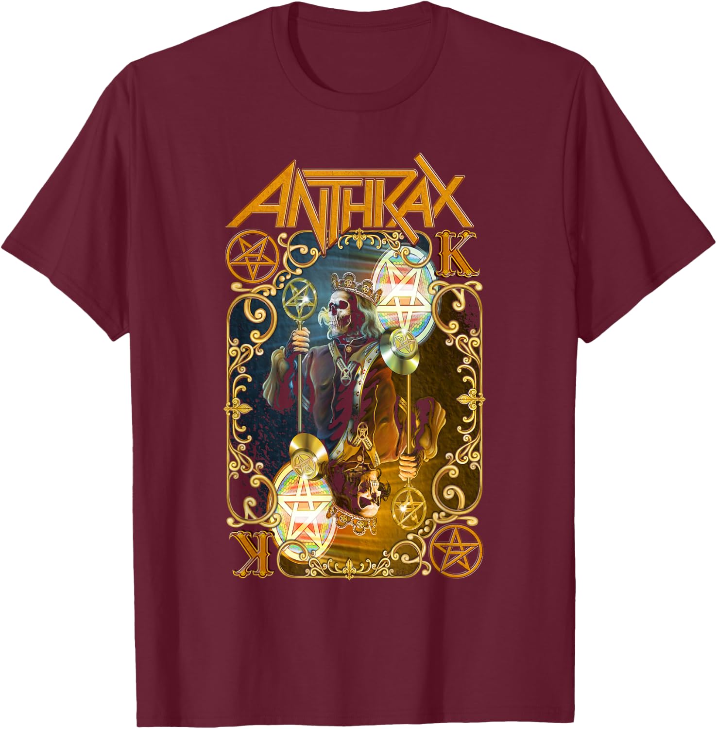 Anthrax Evil Twin T-Shirt - T-Shirt | Maroon