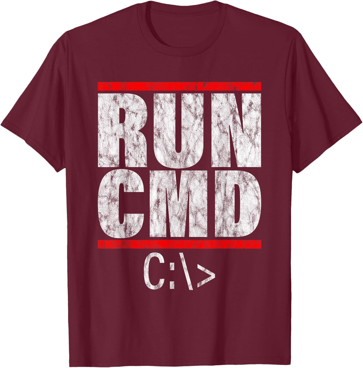 Run Cmd T-Shirt - T-Shirt | Maroon