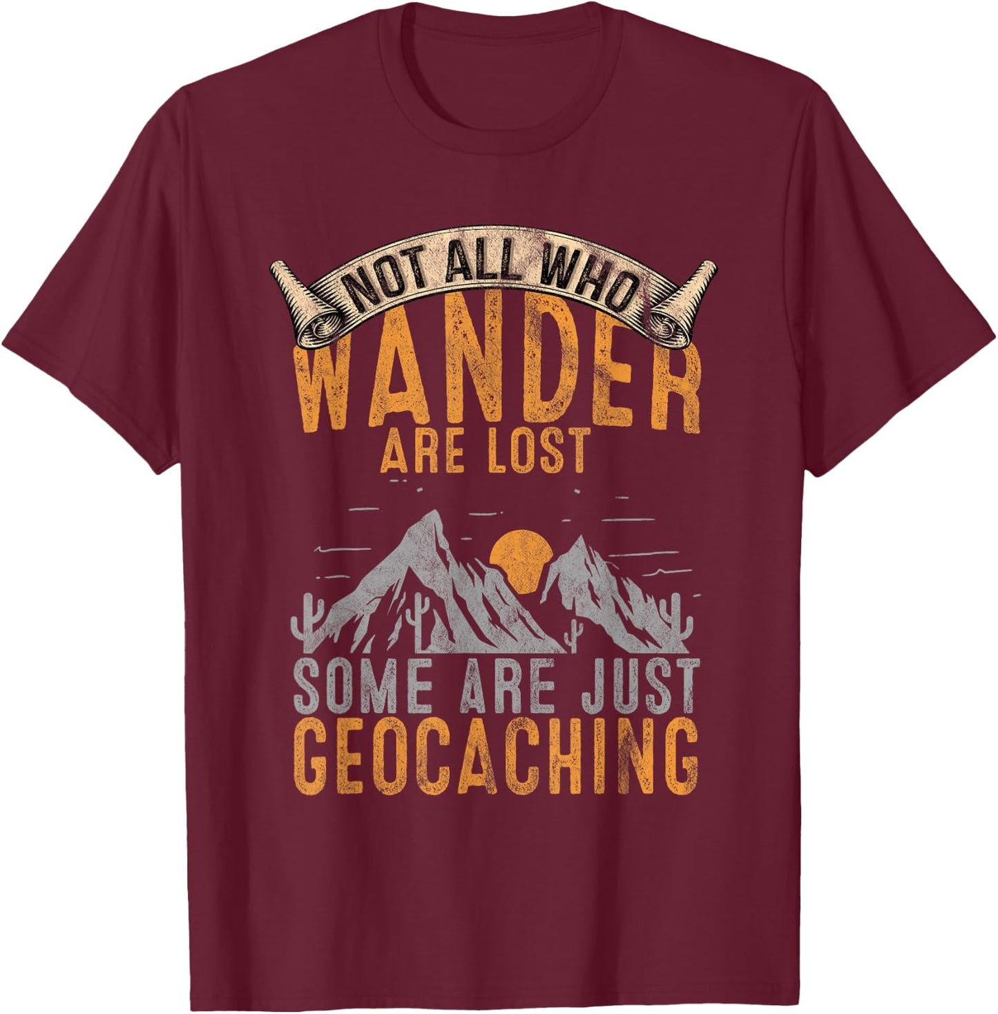 Geocache Gift Treasure Hunt T-Shirt - T-Shirt | Maroon