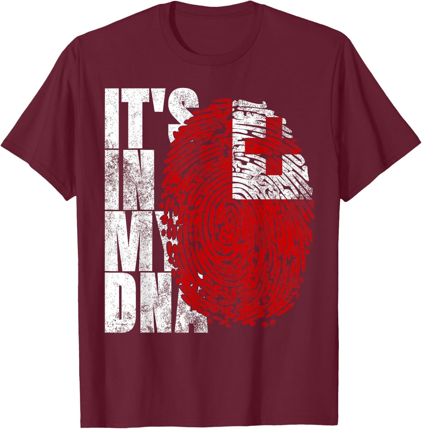 It's In My DNA Tonga Graphic Women Tongan Flag T-Shirt - T-Shirt | Maroon