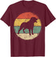 Circular Retro Rottweiler Owner Gift Rottie Dad Rott Mom T-Shirt - T-Shirt | Maroon
