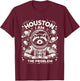 Houston I Am The Problem Funny Space Lovers Astronaut T-Shirt - T-Shirt | Maroon