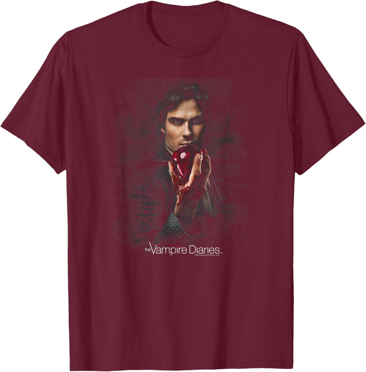 Vampire Diaries Damon Fruit Small T-Shirt - T-Shirt | Maroon