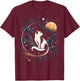 Astronaut Cat or Funny Space Cat on Galaxy Cat Lover T-Shirt - T-Shirt | Maroon