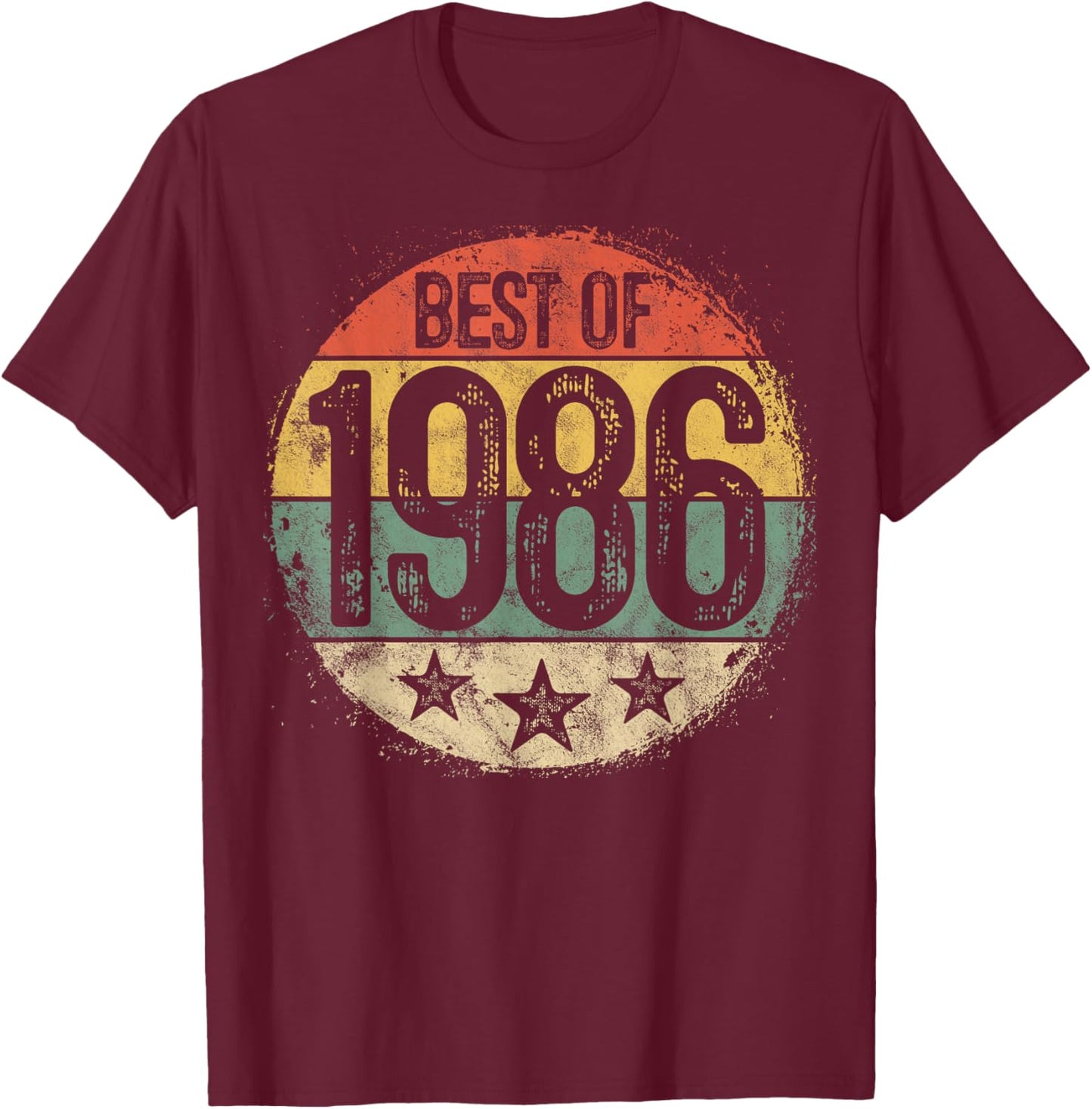 Best Of 1986 39th Birthday Gifts Women 39 Year Old T-Shirt - T-Shirt | Maroon