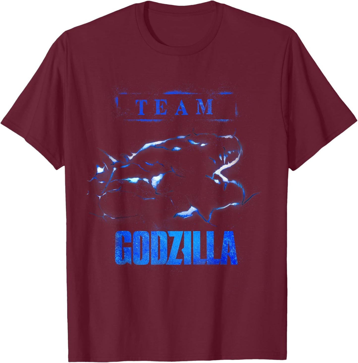 Godzilla vs Kong - Official Team Godzilla Monarch T-Shirt - T-Shirt | Maroon