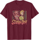 Scooby-Doo Shaggy & Scooby Vintage Fright Poster T-Shirt - T-Shirt | Maroon