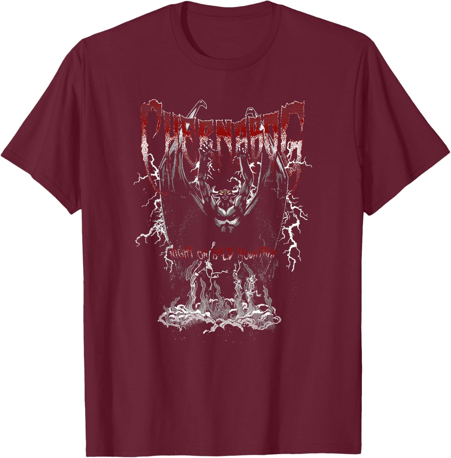 Disney Villains Chernabog Night On Bald Mountain Alternate T-Shirt - T-Shirt | Maroon