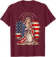 Patroness of The USA Blessed Virgin Mary Catholic Art T-Shirt - T-Shirt | Maroon