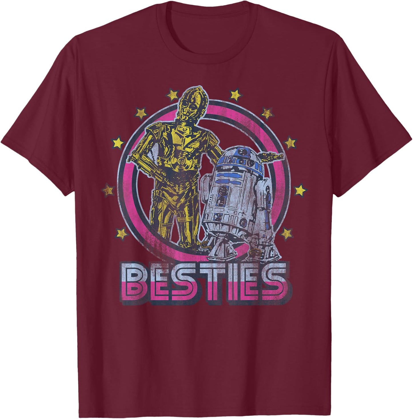 Star Wars The Best Of Besties T-Shirt - T-Shirt | Maroon