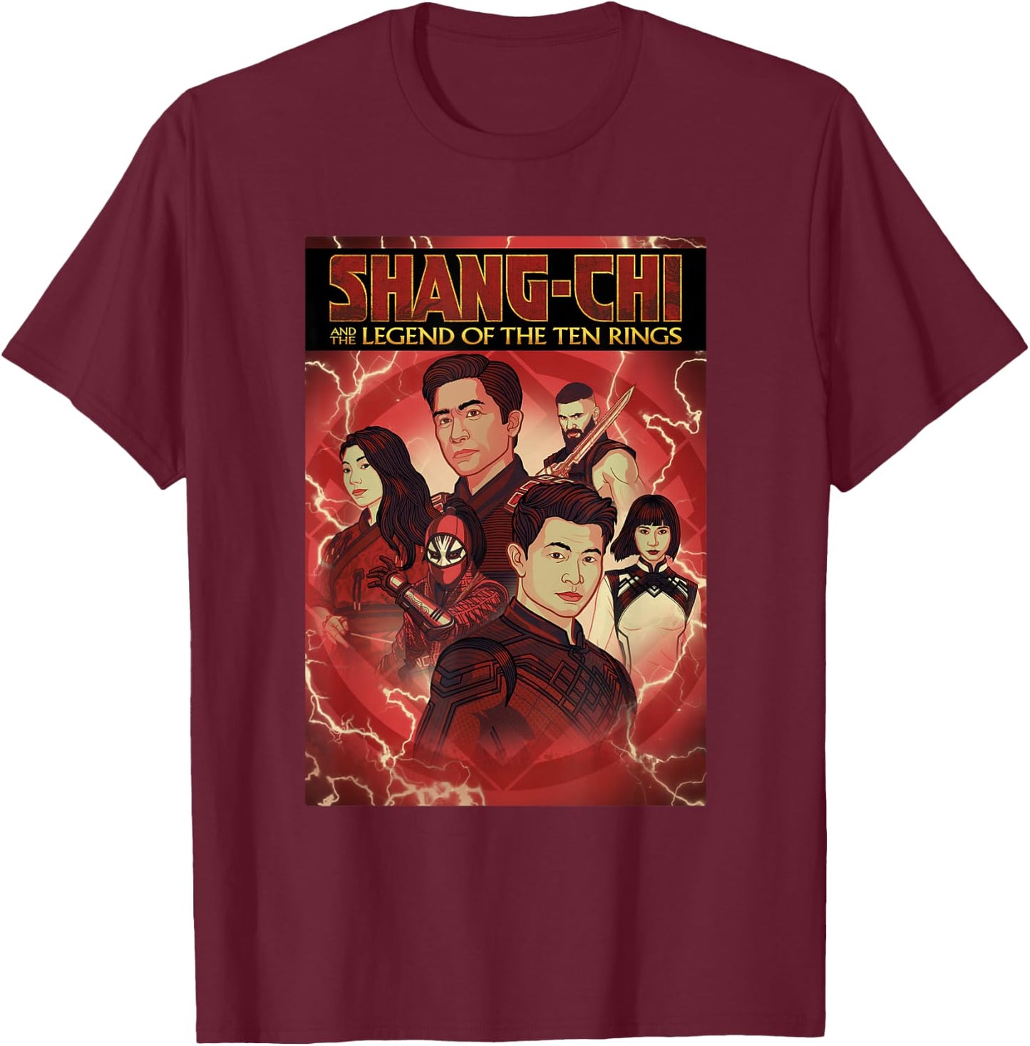 Marvel Shang-Chi Comic Cover T-Shirt - T-Shirt | Maroon
