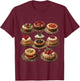 Illustrated Pastries and Desserts Collection T-Shirt - T-Shirt | Maroon