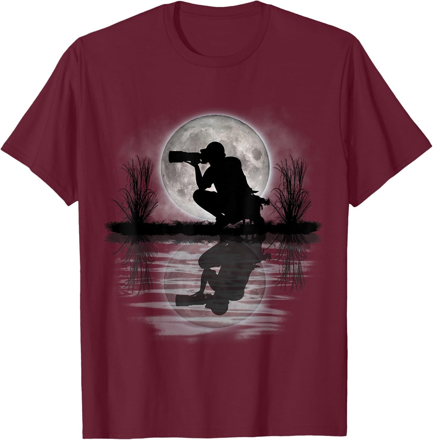 Photographer Hiking Nature Camping Picture Gift T-Shirt - T-Shirt | Maroon