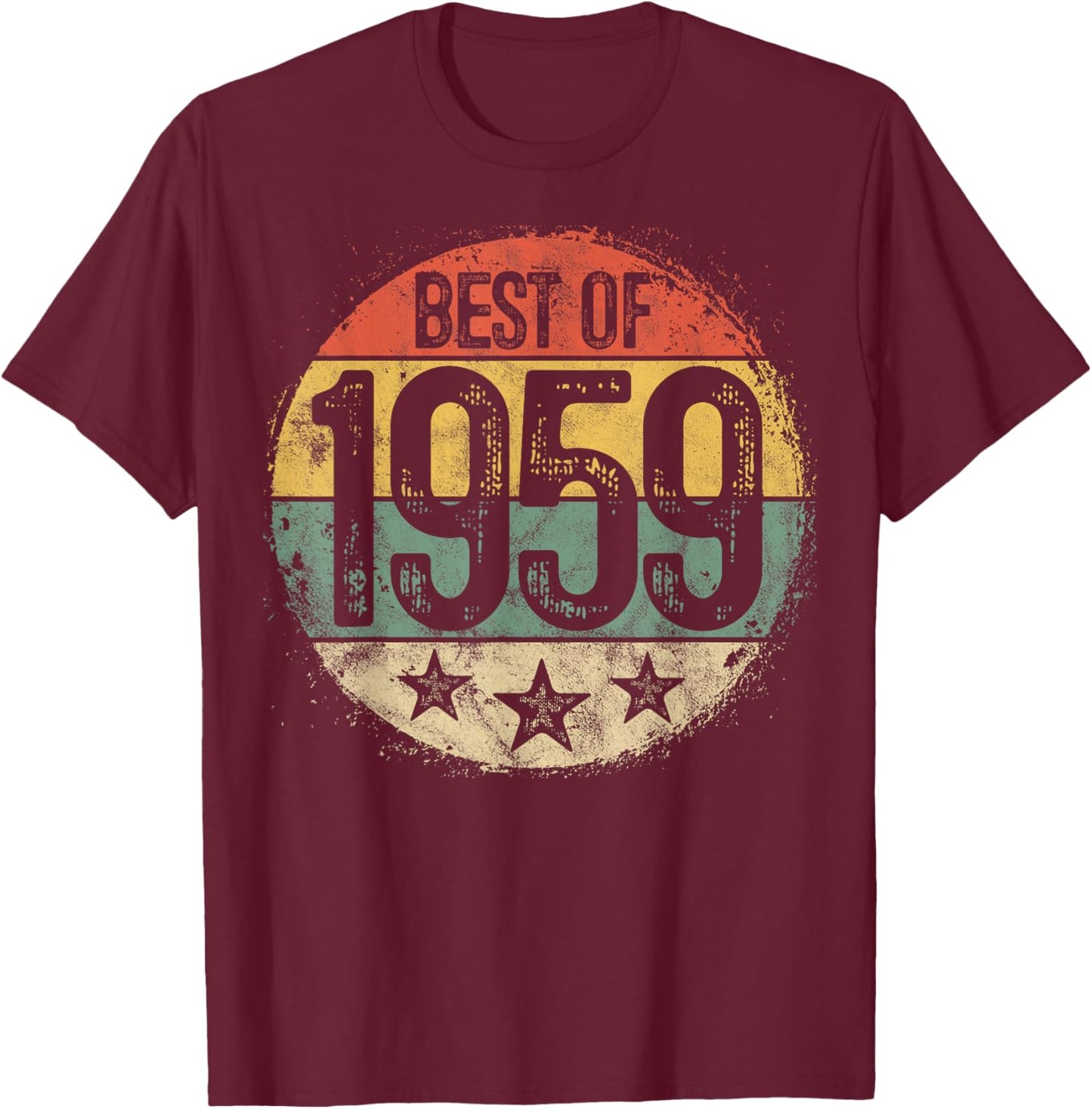 Best Of 1959 66th Birthday Gifts Women 66 Year Old T-Shirt - T-Shirt | Maroon