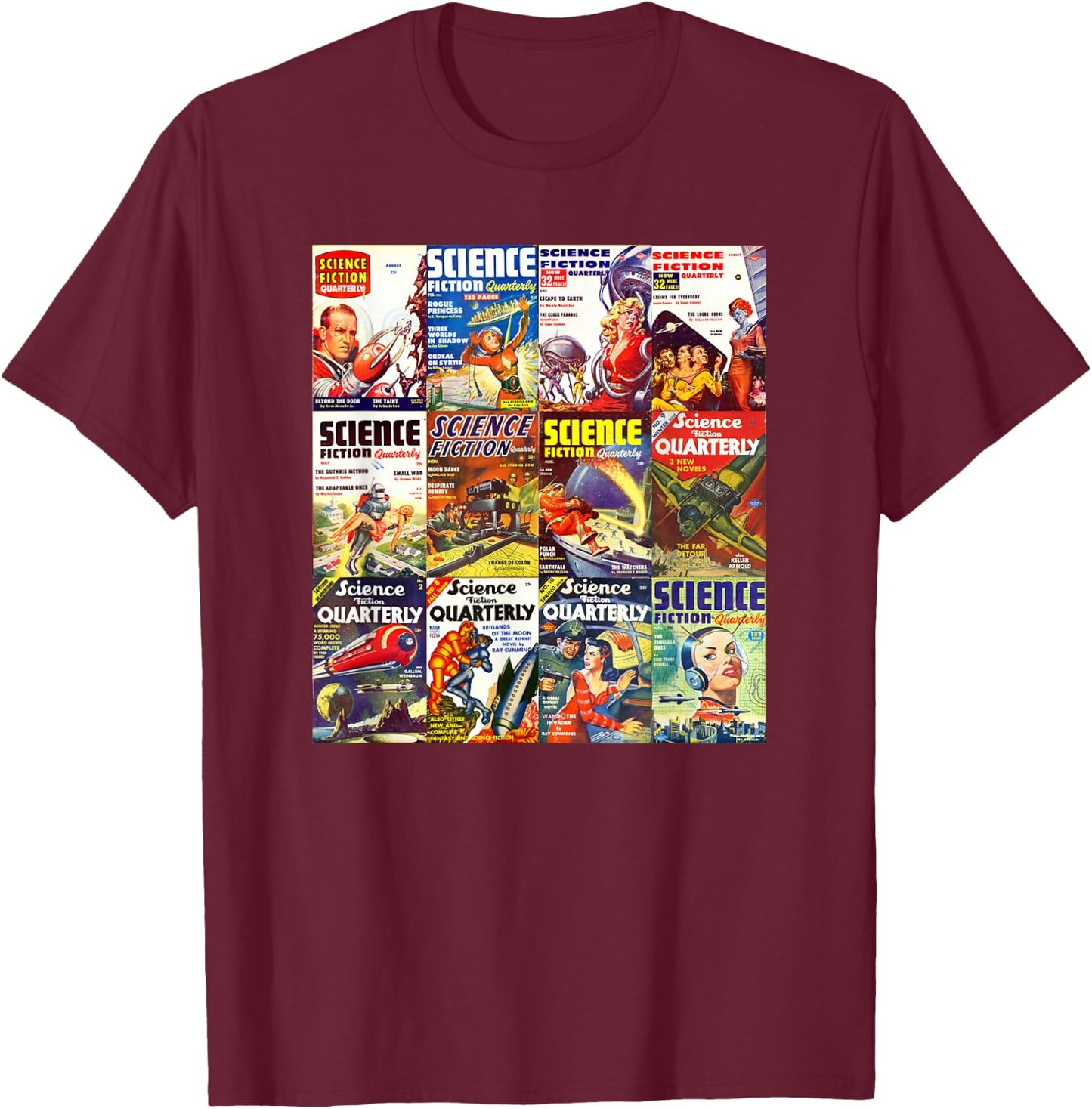 Science Fiction Shirt KIDS COMIC Book T-Shirt - T-Shirt | Maroon