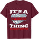 Funny 18436572 Auto Mechanic V8 Muscle Car Firing Order T-Shirt - T-Shirt | Maroon