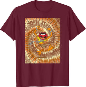 Disney - The Muppets Animal Tie Dye T-Shirt - T-Shirt | Maroon