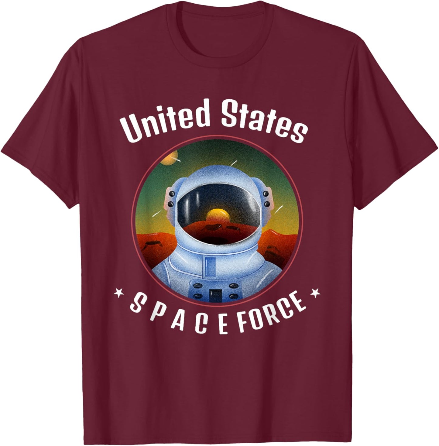 United States Space Force Zero Gravity T-Shirt - T-Shirt | Maroon
