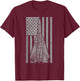 F-111 Aardvark Supersonic Airplane Vintage Flag T-Shirt - T-Shirt | Maroon