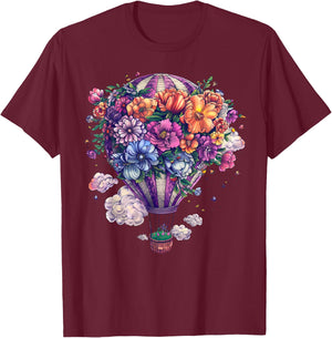 Hot Air Balloon Ride Festival Hot Air Ballooning T-Shirt - T-Shirt | Maroon
