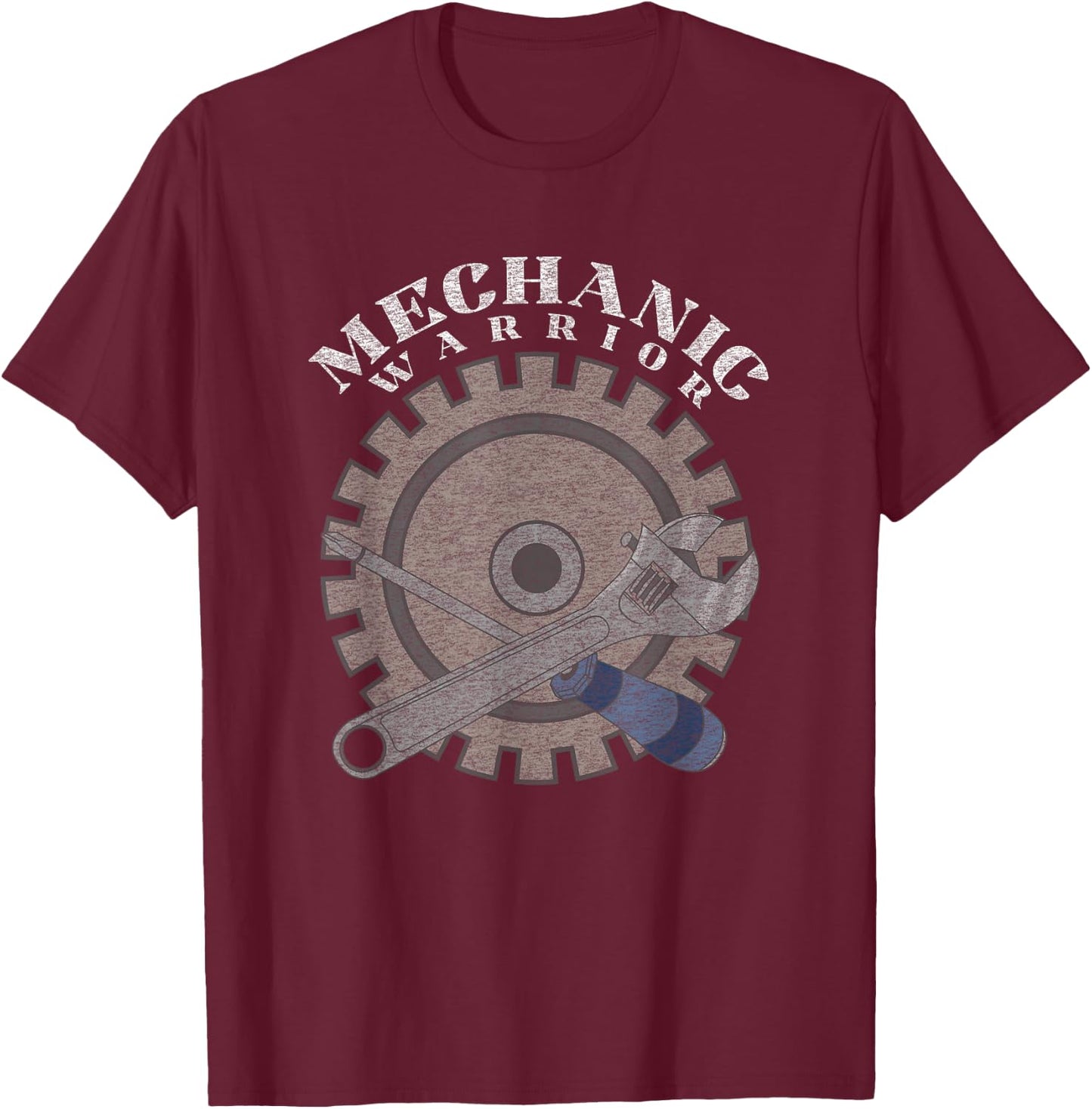 Funny Mechanic Auto Repair Vintage Graphic T-Shirt - T-Shirt | Maroon