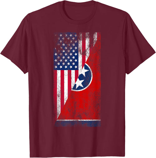 USA & Tennessee Flags - American Tennessean