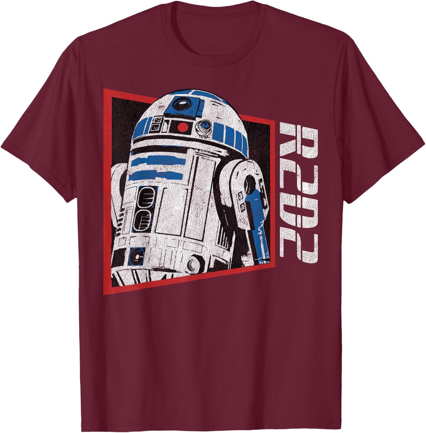 Star Wars R2-D2 Retro Droid T-Shirt - T-Shirt | Maroon