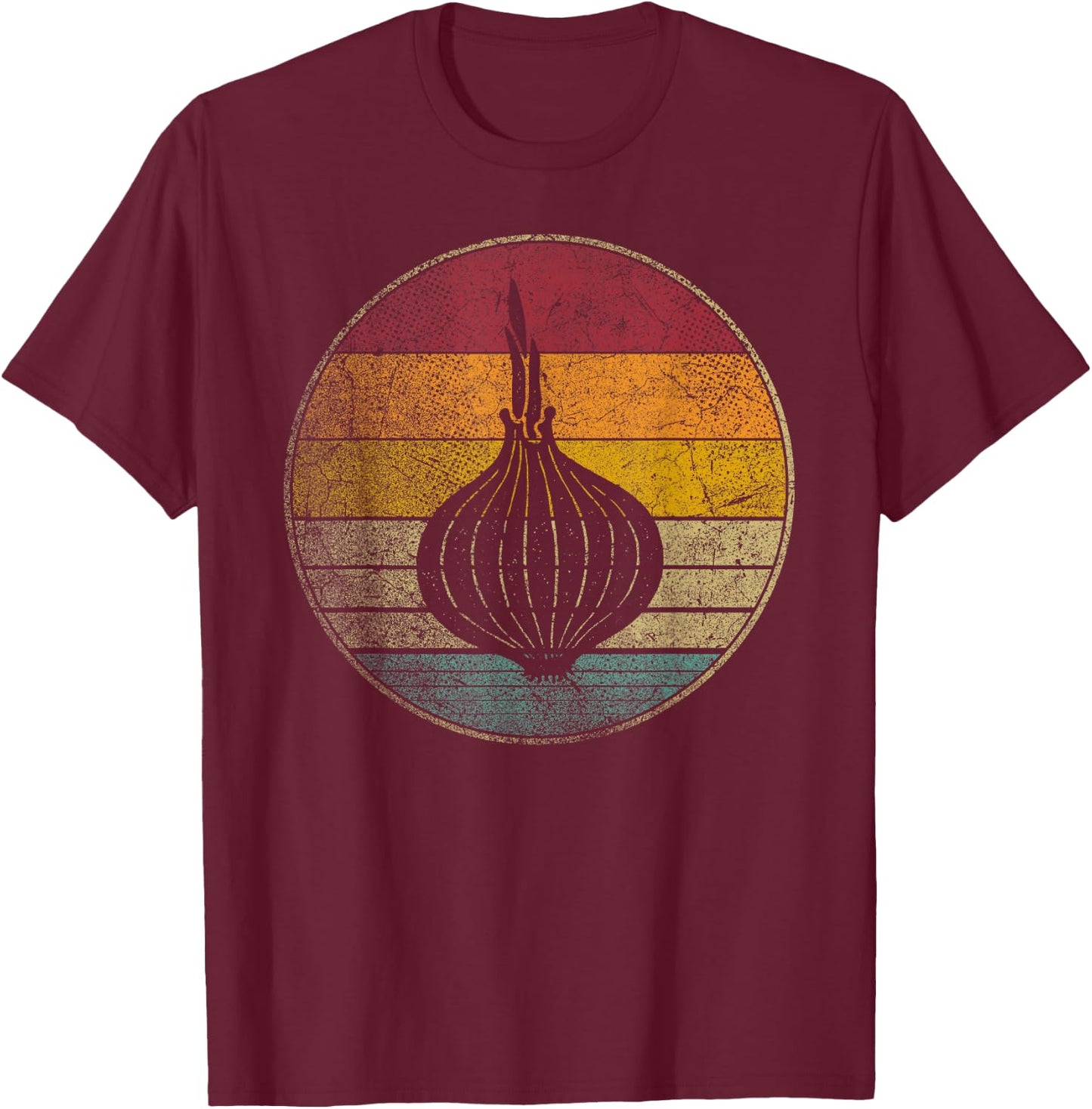 Onion Vegetable Cook Chef Farm Farmer Garden Food Plant Gift T-Shirt - T-Shirt | Maroon