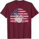 Cool Drumming Art Women Kids Drummer Percussion T-Shirt - T-Shirt | Maroon
