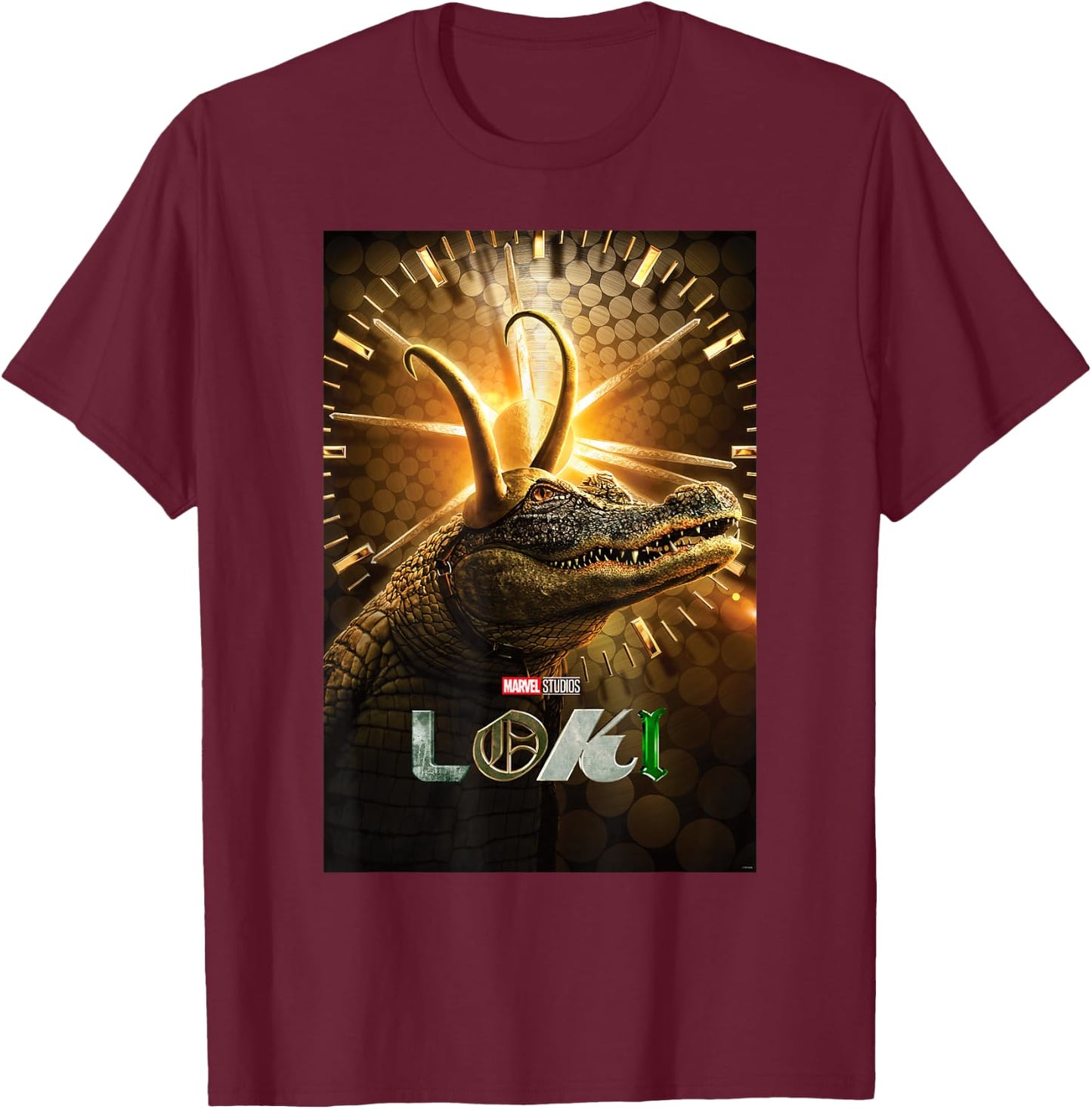 Marvel Loki Alligator Loki Poster T-Shirt - T-Shirt | Maroon