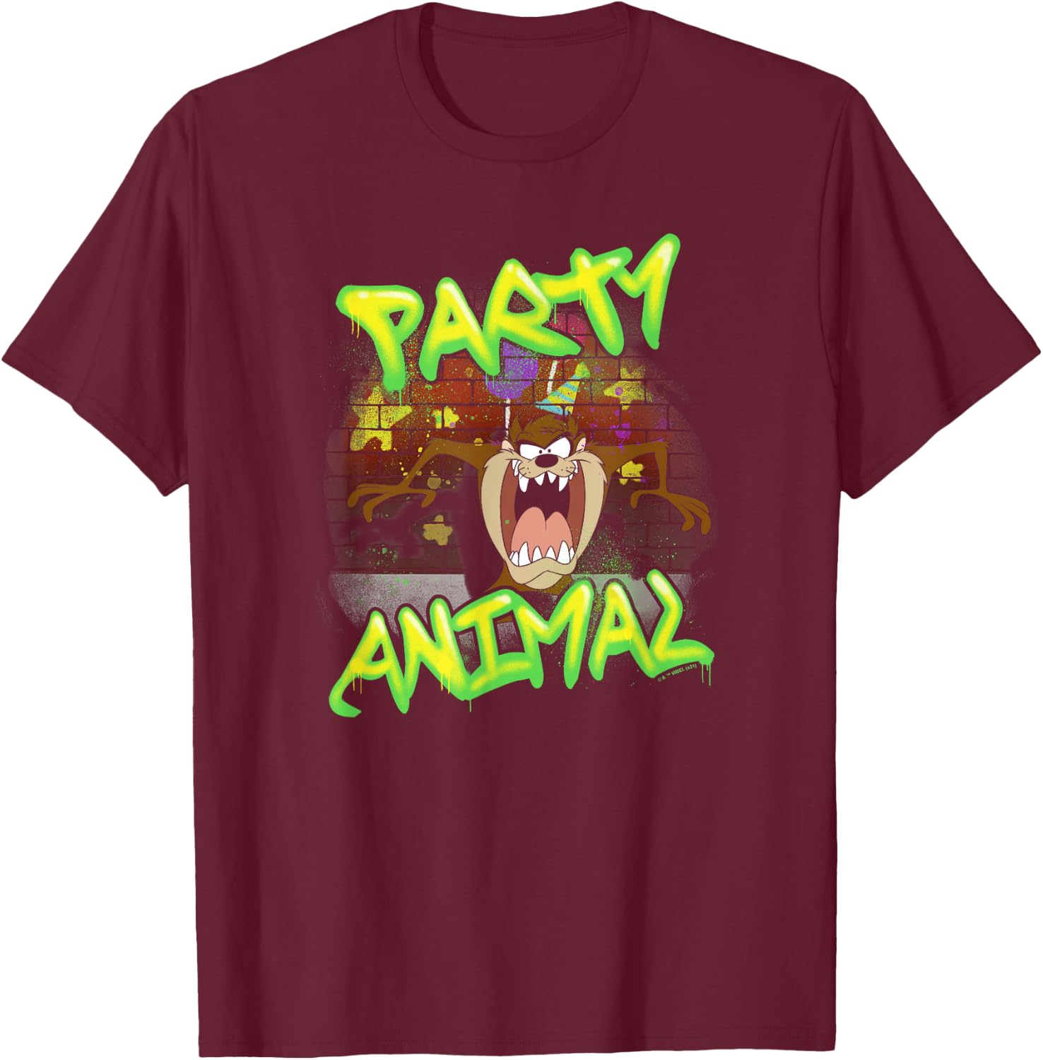 Looney Tunes Birthday Party Taz T-Shirt - T-Shirt | Maroon